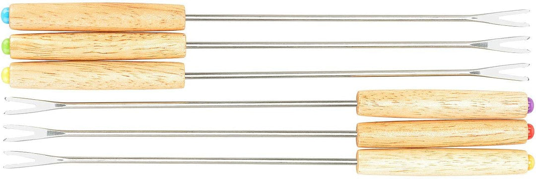 Rosenstein & Söhne Käsefondue Gabel: Fondue-Gabeln, 12er-Set (Fleischfonduegabel, Käsefondue-Gabelse