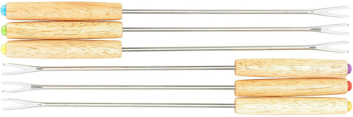 Rosenstein & Söhne Käsefondue Gabel: Fondue-Gabeln, 12er-Set (Fleischfonduegabel, Käsefondue-Gabelse