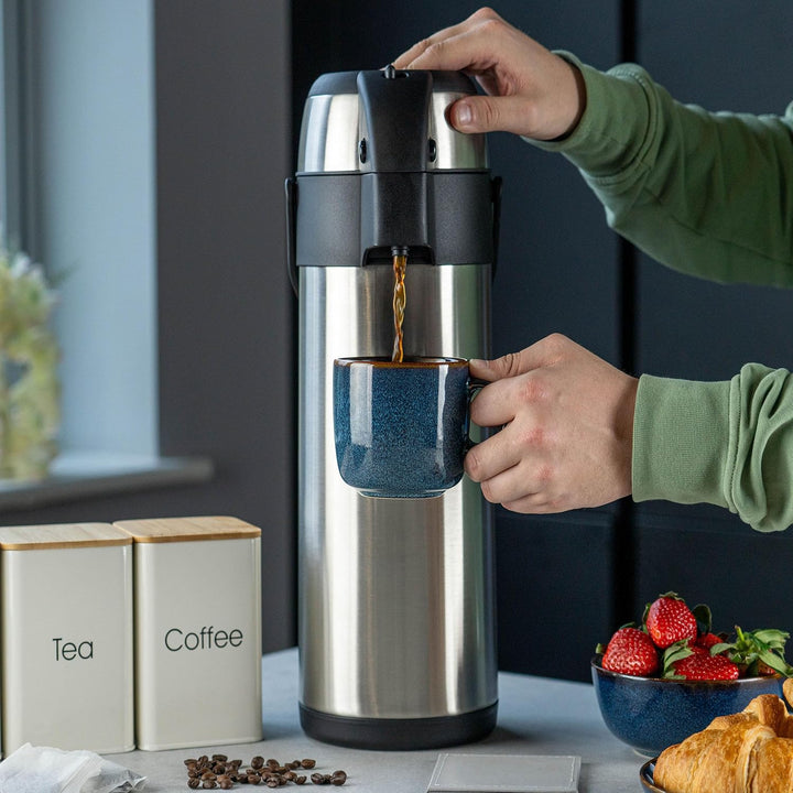 Pioneer Flasks Isolierkanne, 18/10 Edelstahl, Argent, 5 Litre Argent 5 Litre, Argent 5 Litre