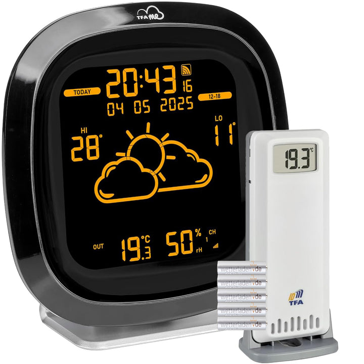 TFA Dostmann WLAN Wetterstation TFA.me ID-04, 35.8102, Profi-Wettervorhersage wetter.com 4 Tage, mit