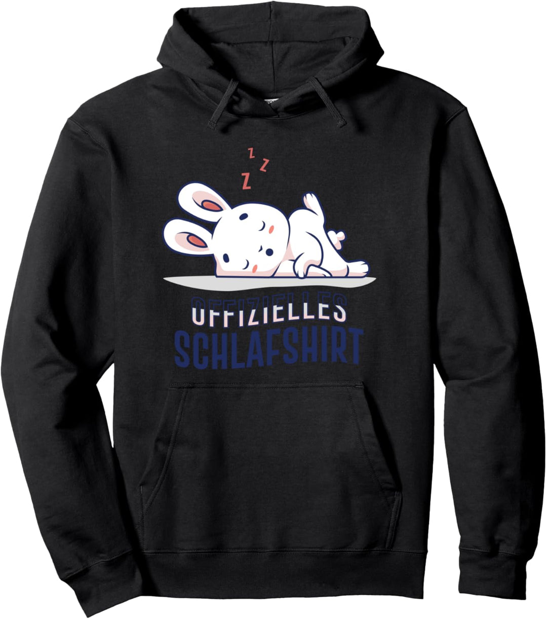 Offizielles Schlafshirt mit Hasenmotiv, Kaninchen, Tier, Hasen Pullover Hoodie