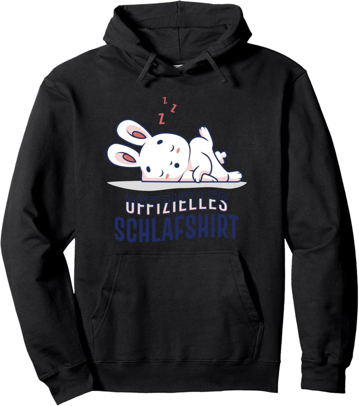 Offizielles Schlafshirt mit Hasenmotiv, Kaninchen, Tier, Hasen Pullover Hoodie