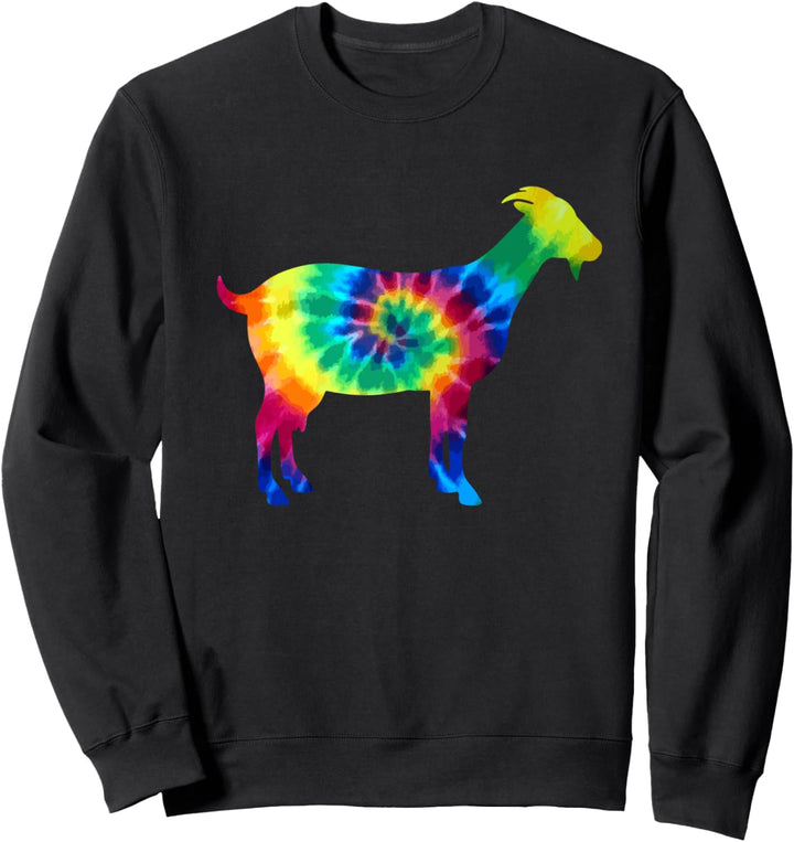 Ziege Tie Dye Vintage Hippie Bauer Ziege Sweatshirt