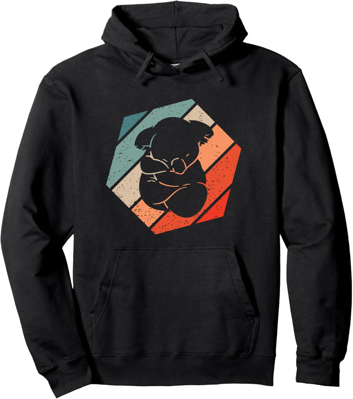 Koala Retro Style Vintage Pullover Hoodie