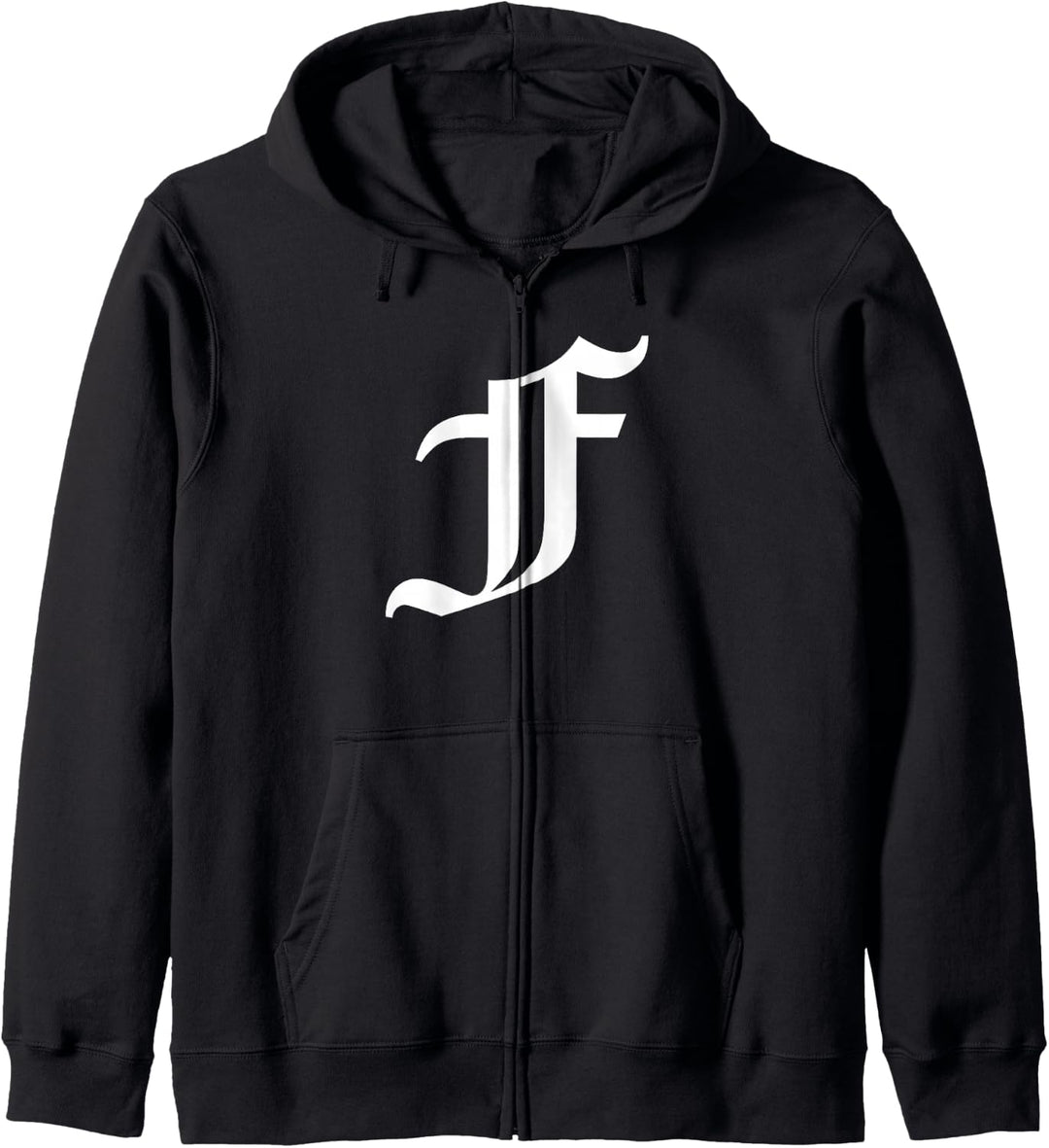 Alter englischer Buchstabe F Kapuzenjacke