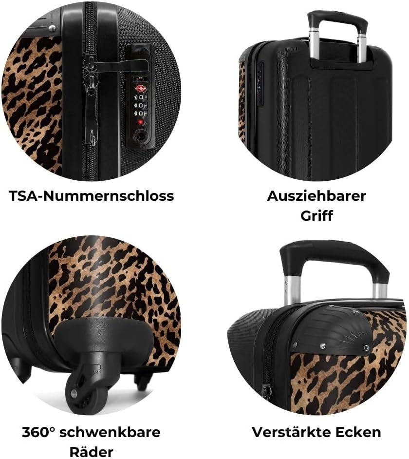 NoBoringSuitcases.com® Handgepäck, Hartschalenkoffer mit TSA Schloss, Trolley, Reisekoffer, Carry on