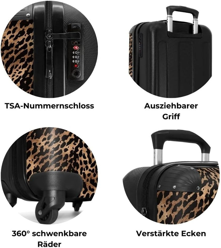 NoBoringSuitcases.com® Handgepäck, Hartschalenkoffer mit TSA Schloss, Trolley, Reisekoffer, Carry on