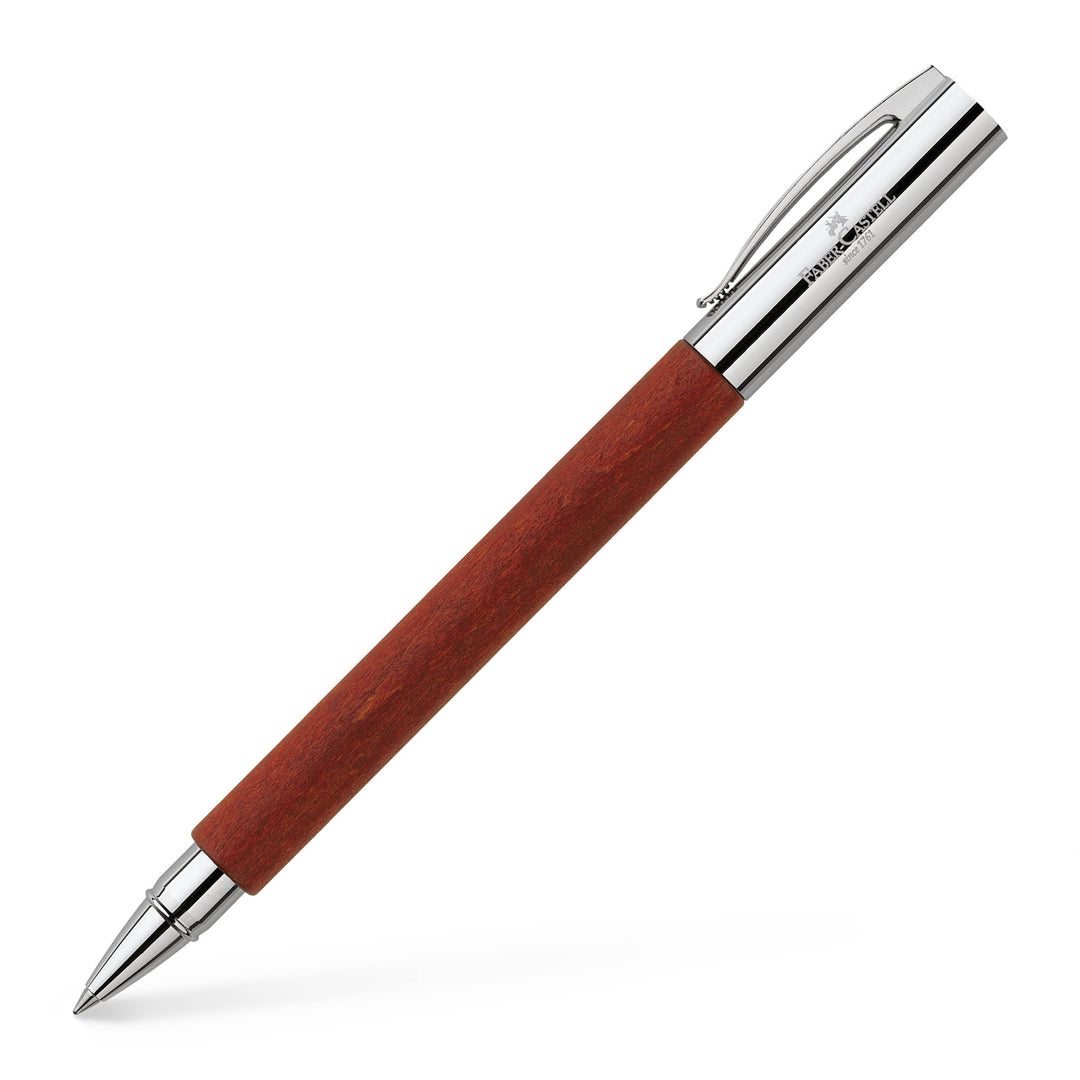 Faber-Castell 148111 - Tintenroller AMBITION Birnbaum, Metallspitze: 0,7 mm, inklusive Geschenkverpa