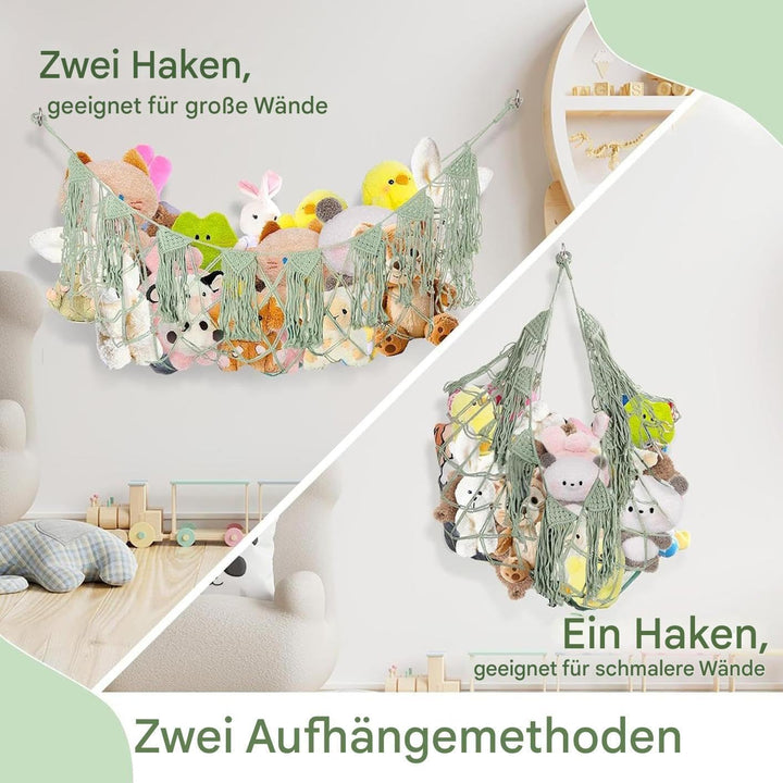 Spielzeug Netz Hängematte Für Stofftiere | Wandorganizer Für Hohe Belastung - Plüschtier Aufbewahrun