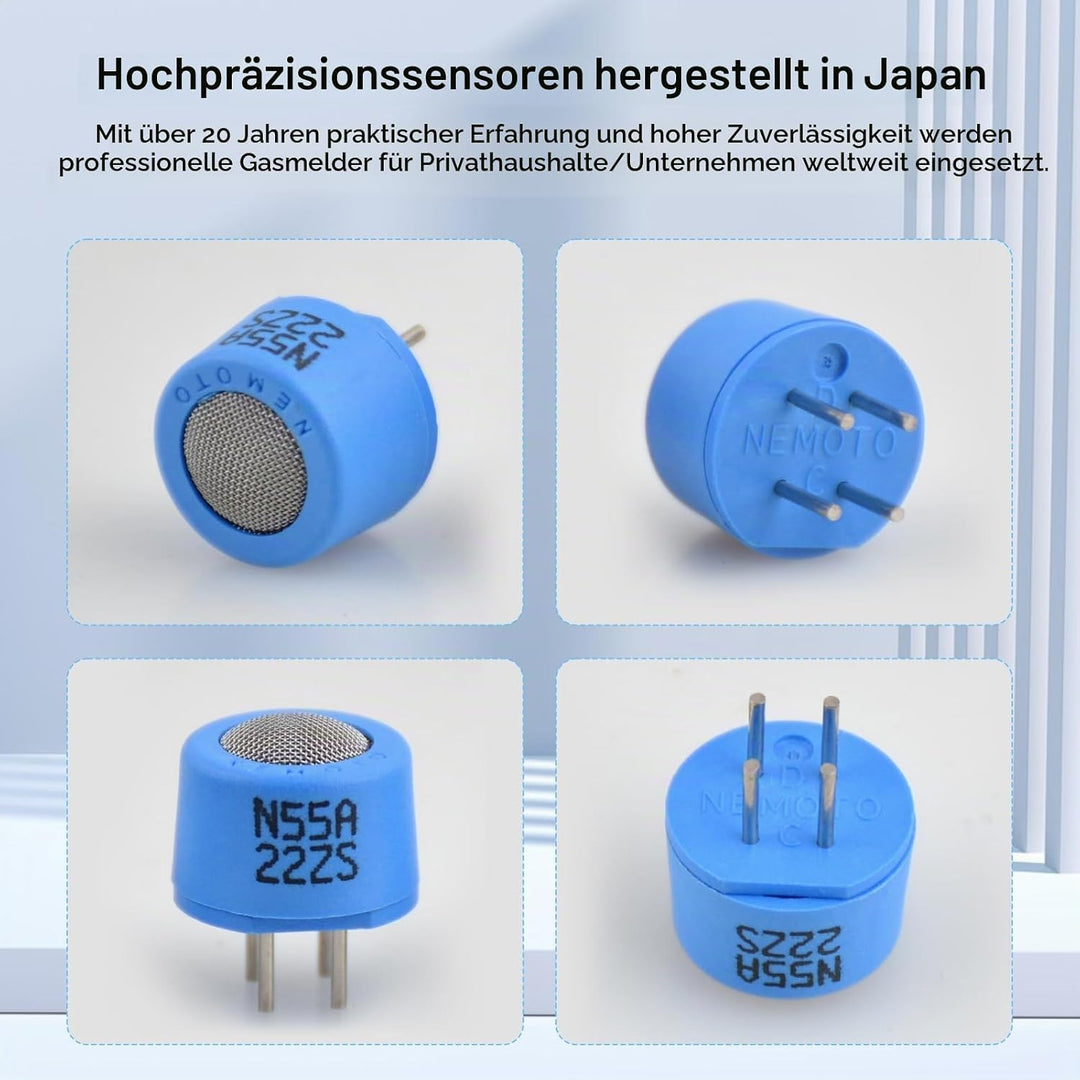 Gasmelder Erdgas Gaslecksuchgerät Tragbarer Leckdetektor MESTEK Methan Propan Butan Haushalts Flüssi