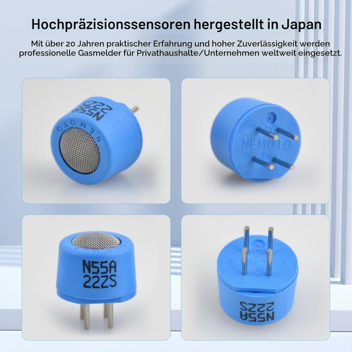 Gasmelder Erdgas Gaslecksuchgerät Tragbarer Leckdetektor MESTEK Methan Propan Butan Haushalts Flüssi