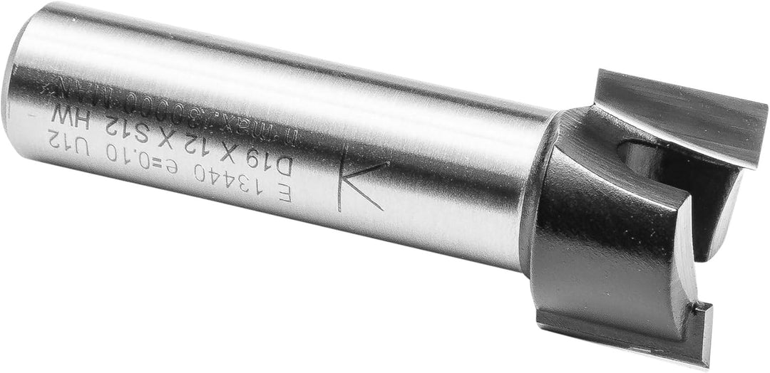ENT 13440 Planfräser HW, Schaft (S) 12 mm, Durchmesser (D) 19 mm, NL 12 mm, SL 40 mm, GL 52 mm SL=19