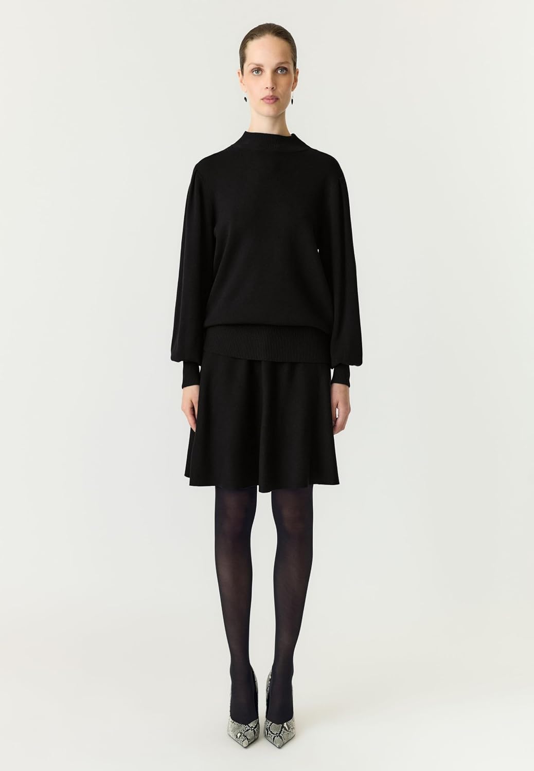 YAS Damen Yasfonny Ls Knit Pullover S. Noos Strickpullover S Schwarz, S Schwarz