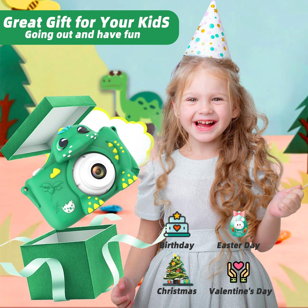 Adicop Kinderkamera Digitalkamera 1080P 2.0 Zoll Bildschirm Fotokamera Kinder Kamera Fotoapparat mit