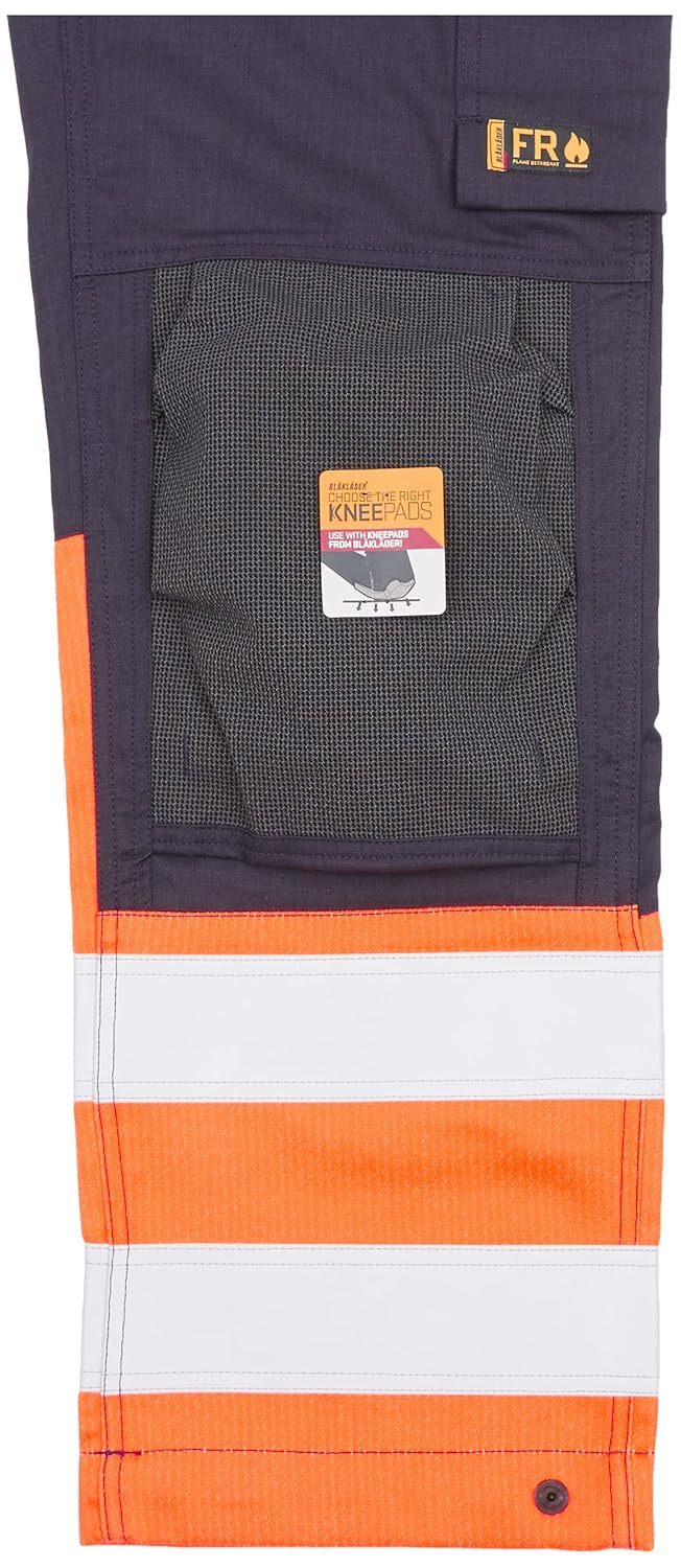 Blaklader 148915138953D104 Multinorm Inhärent Arbeitshose, Marineblau/Orange, Grösse D104 D104 Marin