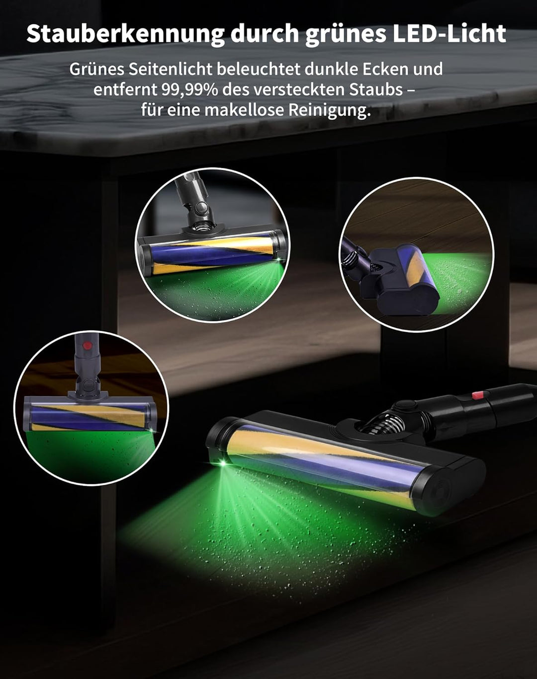 LED Bürste Bodendüse für Dyson V12 Detect Slim Ersatzteile Ersatzbürste Staubsauger Softwalze Zubehö