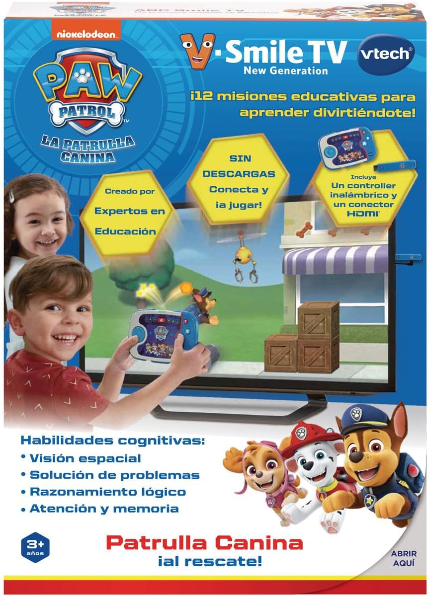 VTech 80-616022 Patrulla Canina al rescate V.Smile New Generation Paw Patrol Lernspielzeug für Kinde