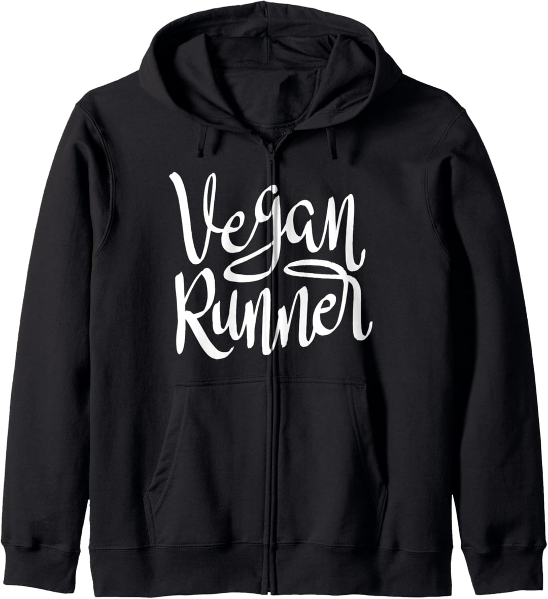Vegan Runner - Plant Based Athlete Quote Running Run Saying Kapuzenjacke