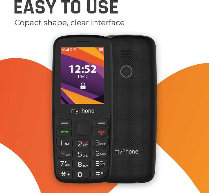 myPhone 6410 LTE 4G einfaches Telefon mit klarem Display und grossen Tasten, grosser 1400-mAh-Akku