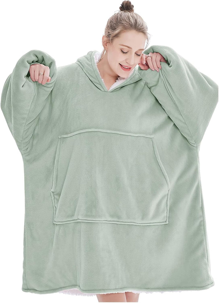 Übergrosse Hoodie Sweatshirt, Original Decke Sweatshirt, super weiche gemütliche warme komfortable R