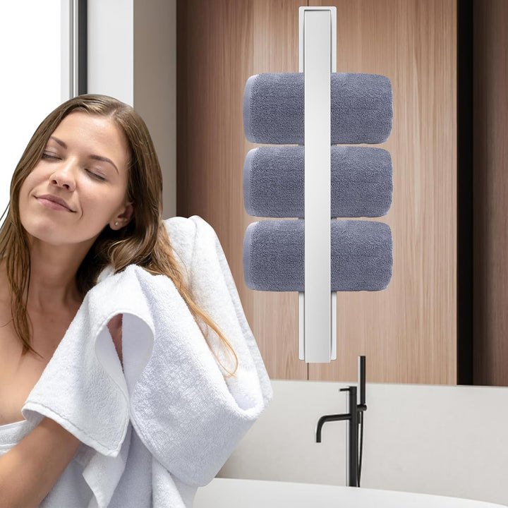 Badezimmer Handtuchstange Handtuchstange Selbstklebend oder Schraubmontage Edelstahl Wandmontierter