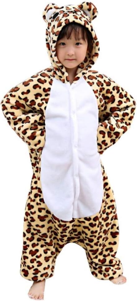 Heisses Unisex-Kostüm für Karneval und Halloween, Cosplay Zoo, Einheitsgrösse braun Medium M Leopard