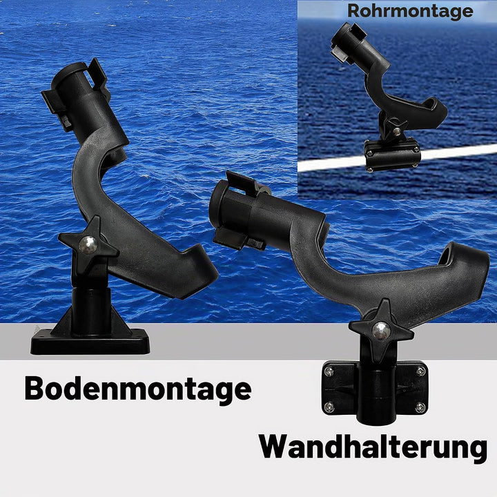 HiUmi Verstellbare, drehbare Kunststoff-Rute 3 Halterungen Halterung Halterung für Boot, Kanufahren,