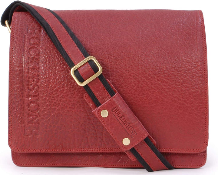 Bucklestone - Umhängetasche/Messenger/Schultertasche - Laptop/iPad/Tablet PC - Leder - LANCASTER (M)