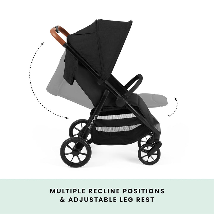 Ickle Bubba Stomp Stride Prime Kinderwagen (Mitternacht) – Geburt bis 22 kg, extra grosser Sitz, Mul