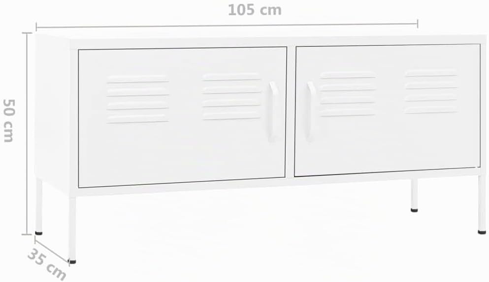 vidaXL TV Schrank mit 2 Türen Lowboard TV Möbel Tisch Board Sideboard Fernsehtisch Fernsehschrank Hi