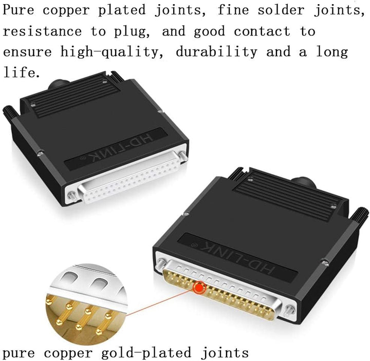 PENGLIN Thinner DB37 Solderless RS232 D-SUB Serial to 37-pin Port Terminal Stecker Adapterverbinder