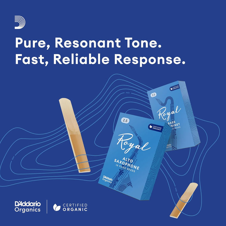 Royal by D'Addario Blätter für Altsaxophon, Nr. 1,5, 25 Stück Strength 1.5 25 Stück Single, Strength