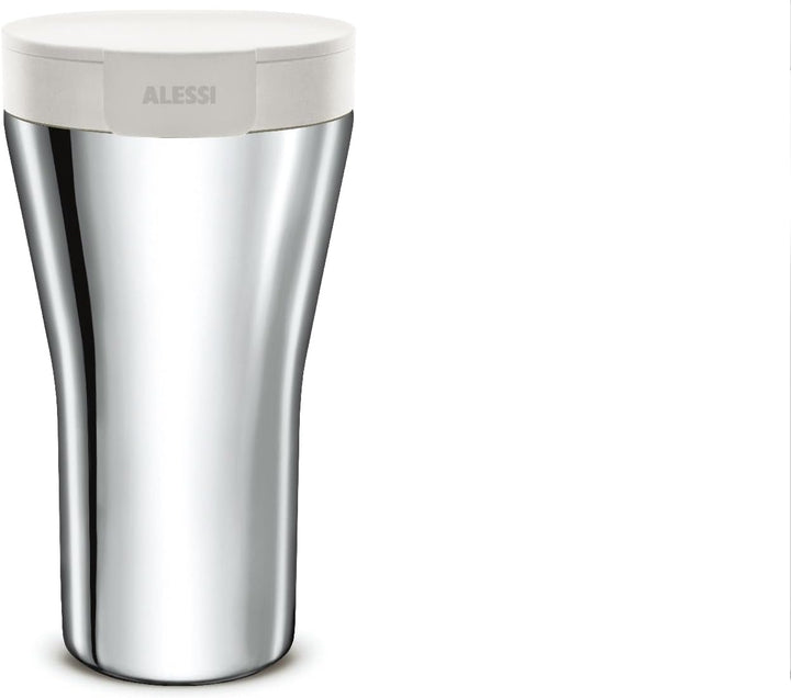 Alessi GIA24 W Travel Mug, Stainless Steel, weiss, Weiss