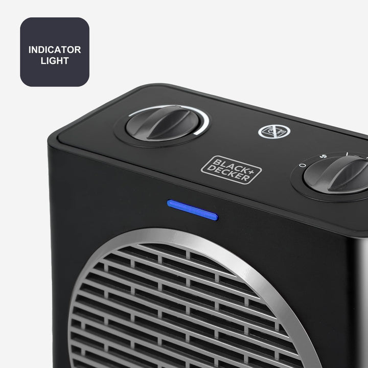 BLACK+DECKER - Heizlüfter 2000W, 3 Modi, sicher 2000W | Kompakt, 2000W | Kompakt