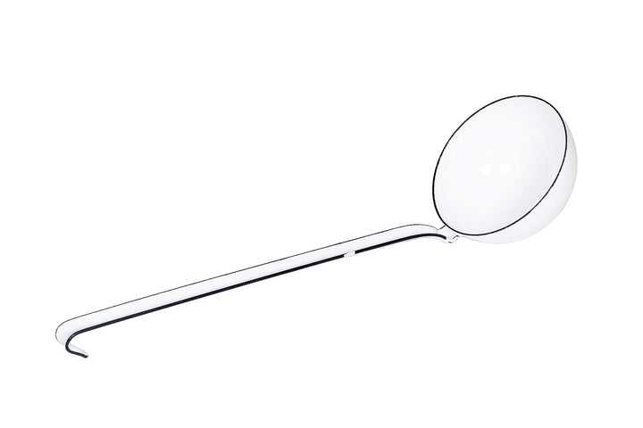 Riess, 0309-033, Schöpflöffel ø 9cm, WEISS, Weiss, Emaille, Vol. (rec.): 0,2 Liter, Made in Österrei