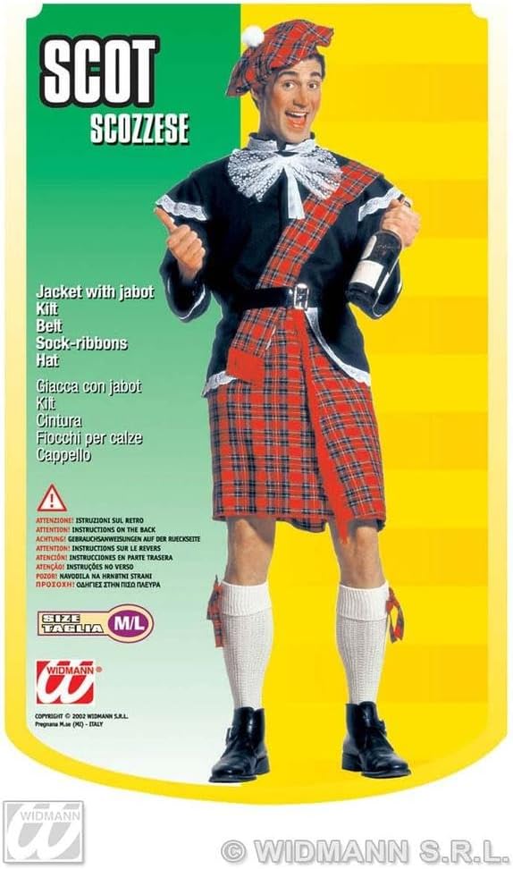 WIDMANN 37571 COSTUME UOMO SCOZZESE S C/FIOCCO #3757 48, 48