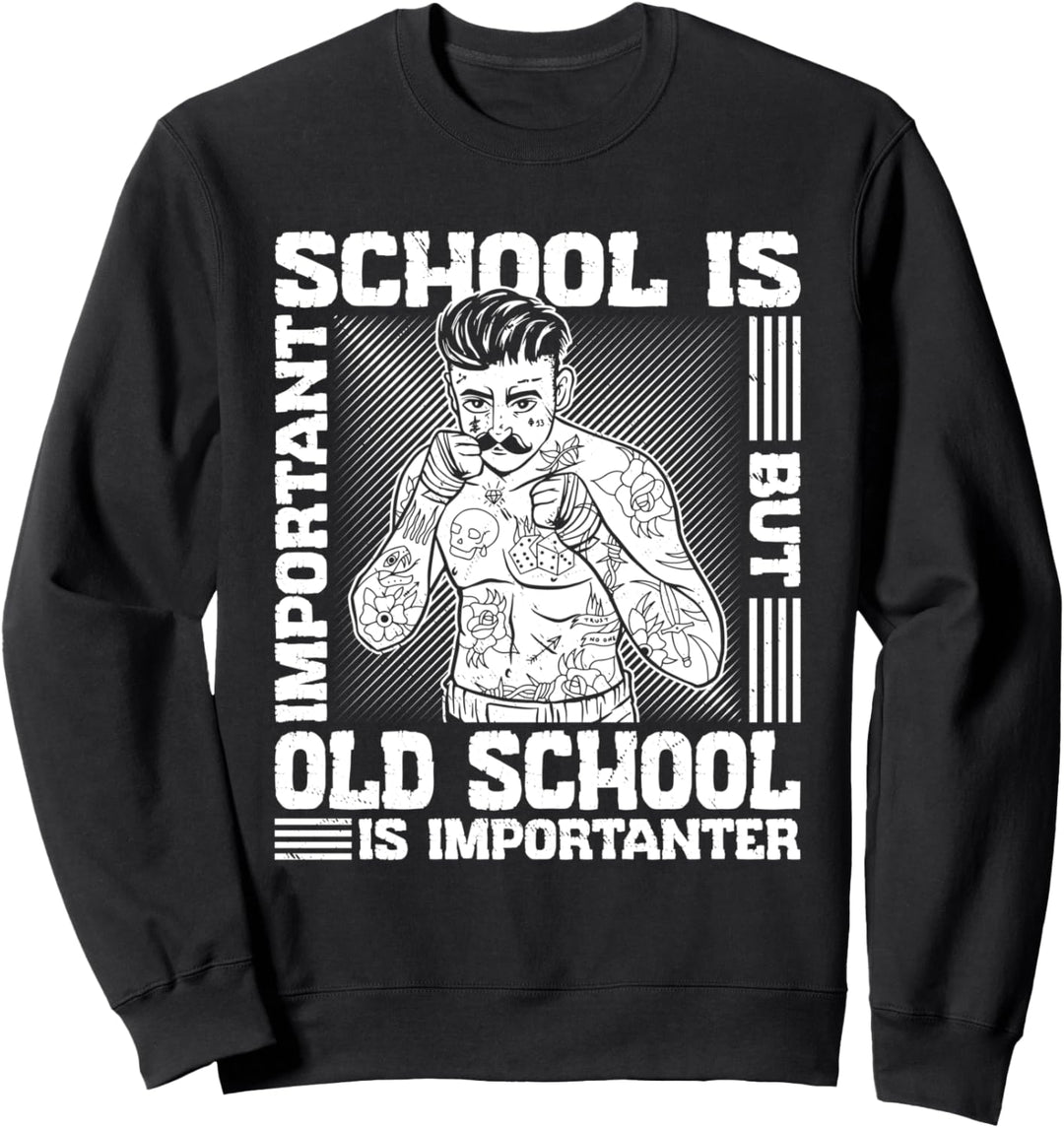 Bare Knuckle Boxing Outfit Old School MMA Fighter Boxer Sweatshirt