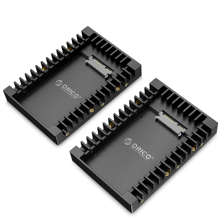 [2 Stück] ORICO 2,5" auf 3,5" interner Festplattenadapter Konverter Einbaurahmen Wechselrahmen, für