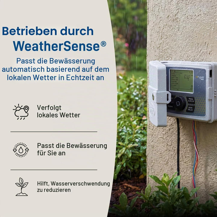 Orbit 57946 B-hyve Smart 6-Zonen-Sprinkler-Controller für drinnen und draussen, kompatibel mit Alexa
