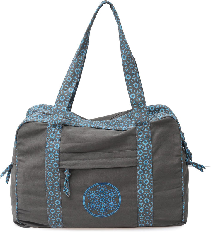 Yogishop Yogatasche Twin Bag - take me Two - Taupe/Turquoise 44 x 18 x 30 cm