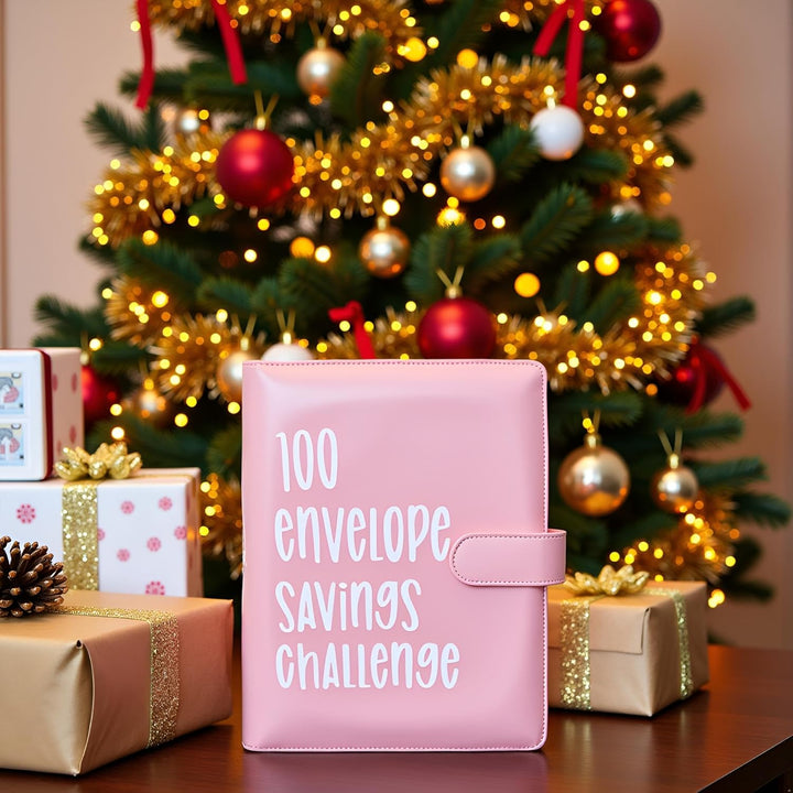 100 Envelope Saving Challenge, Geldsparbinder Budget Planner Sparbuch für Geld Challenge 100 Umschlä