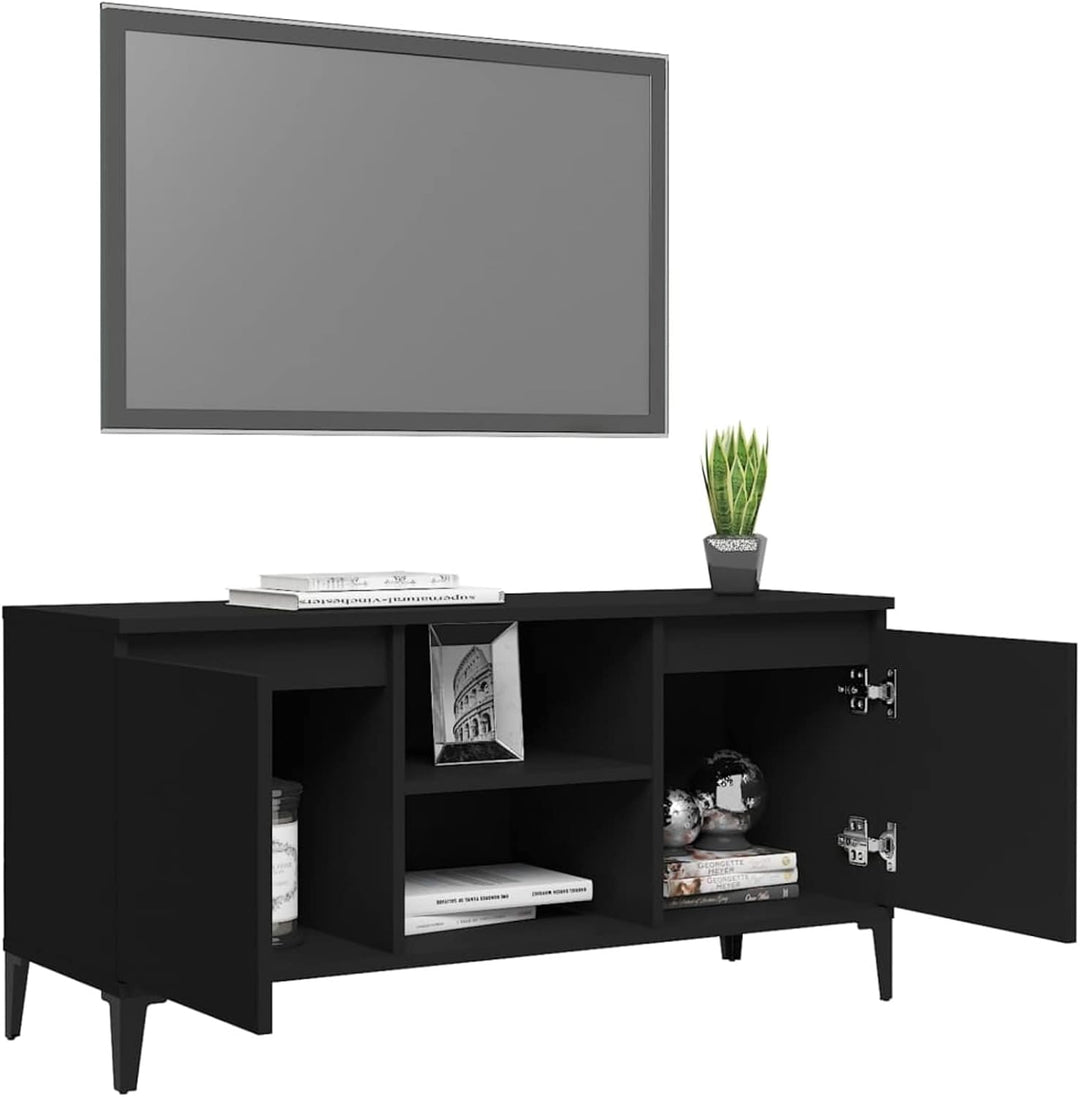 Tidyard TV-Schrank mit Metallbeinen Fernsehtisch TV-Möbel Fernsehschrank TV-Regal TV-Tisch TV-Bänke