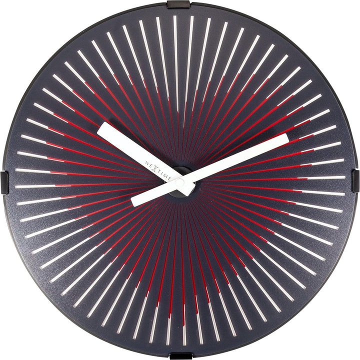 NeXtime Red 3221 Motion Heart, Metall und Kunststoff, Schwarz, 0 cm, 30 x 7 x 30 cm