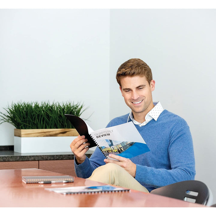 Fellowes 52367 Kunststoff-Kammbindungen, 1,9 cm Durchmesser, 150 Blatt Kapazität, schwarz (100 Stück