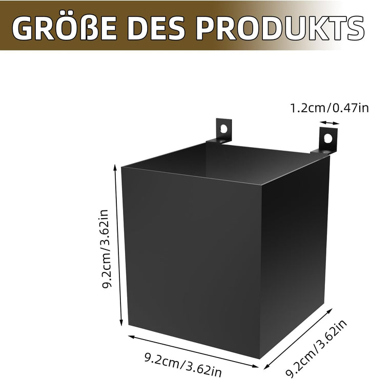Wandorganizer für Akustikpaneel, Haken, Box & Regal Metall, Ablage für Akustikpaneele Lamellen Wandp