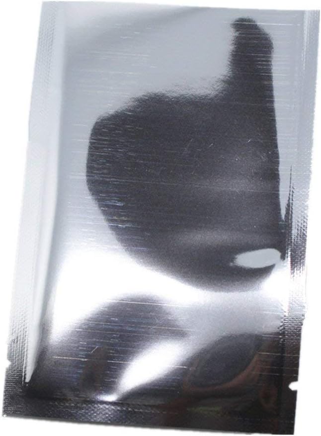 WACCOMT Pack 200 Stück Farbig Mylar Folie Obere Öffnung Versiegelbare Beutel Vakuum Heisssiegelbeute