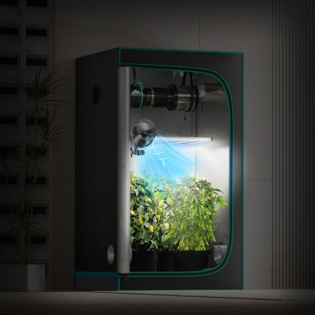 Clip Grow Ventilator,20-W-Hochgeschwindigkeits-Zuchtzelt 2 Geschwindigkeiten (1500/2100 U/min) 120°
