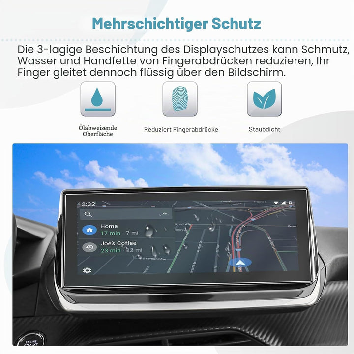CDEFG [2 Stück] Peugeot 208 E-208 2008 E-2008 2020-2022 2023 Auto Navigation Schutzfolie 4H Kratzfes