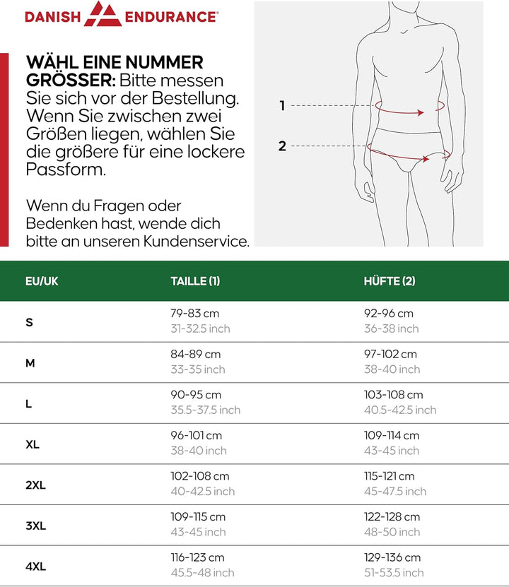 DANISH ENDURANCE American Boxershorts (4er | 6er Pack), 100% Bio-Baumwolle Herren Boxershorts, Weich