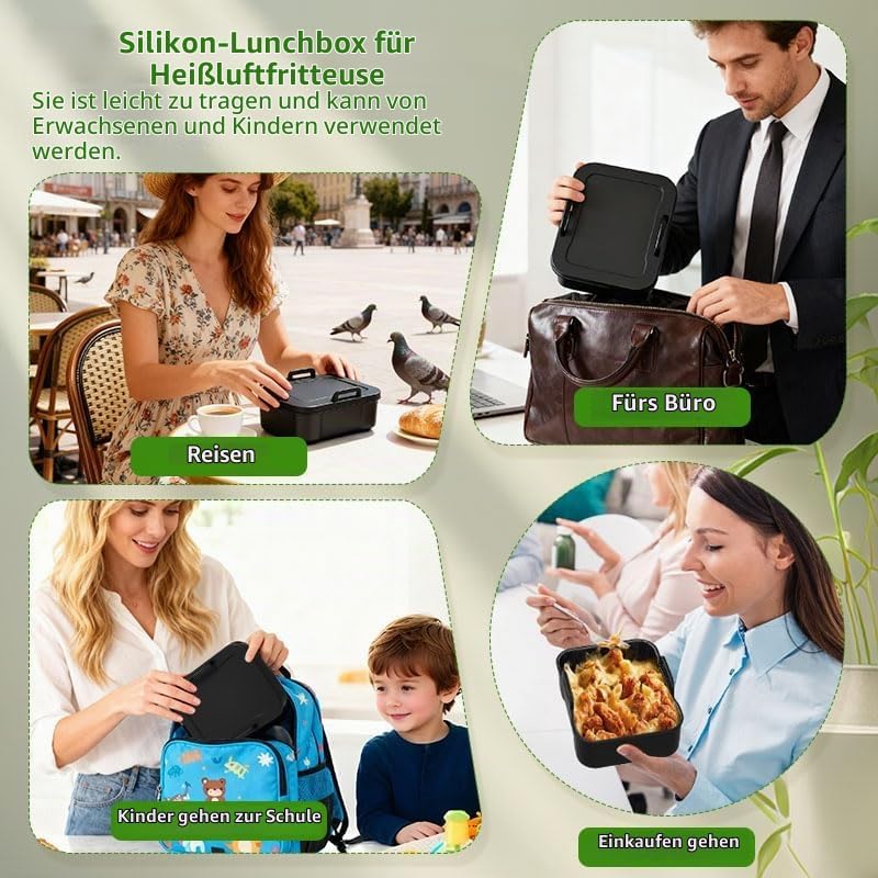Airfryer Zubehör für Ninja AF400EU AF451EU AF500EU SL400EU AF180EU Philips COSORI 21x16CM Airfryer S